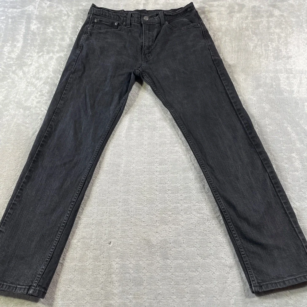 Levis Jeans 505 Mens W33 L32 Black Straight Denim Punk Grunge‎ Rock 31x29